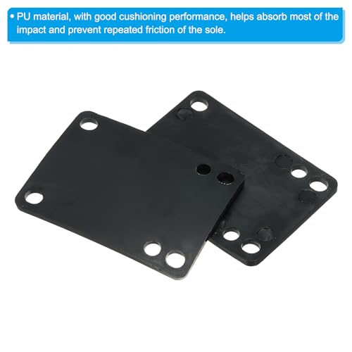 1/8" Skateboard Riser Pads, 10 Pack PU 3x2 Skateboard Riser Pads Hoekige Wedge Shock Pads voor Skateboard Truck, Zwart 4
