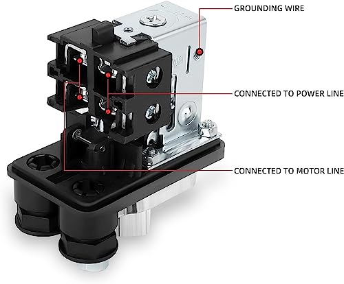 Air Compressor, Drukschakelaar ventiel Enkel gat drukschakelaar voor Air Compressor Made Single 5