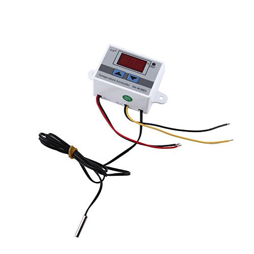 12V digitale thermostaatregeling, temperatuurregelaarschakelaar met sonde (-50~110°C)