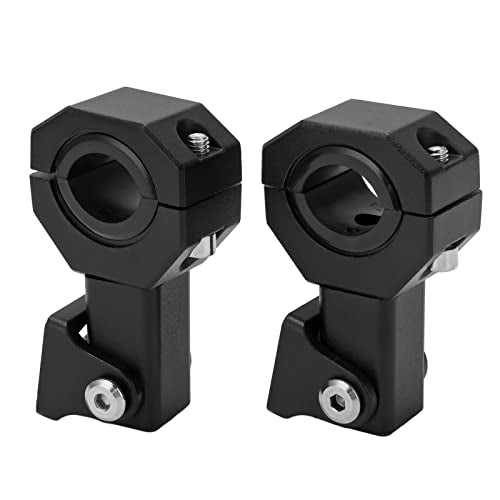 2Stuks Spotlight Montage Bracket, Aluminium Spotlight Mount Clamp M5 Aperture 18mm-30mm verstelbare koplamp klemhouder voor Motocross Off Road ATV UTV