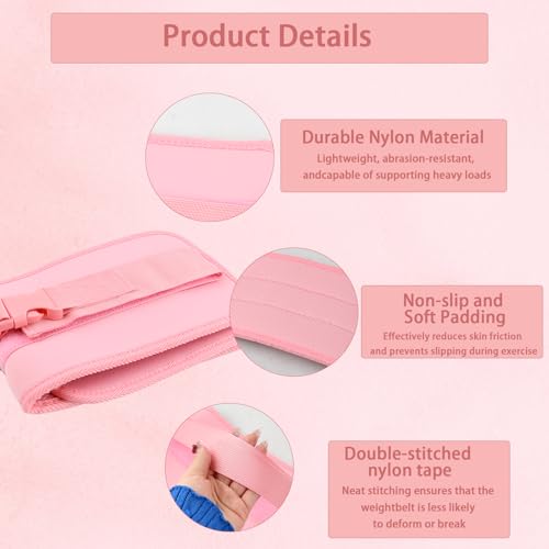 Hip Thrus Strap, verstelbare Hip Thrust Weight Lifting Belt, Weight Load Belt voor het bevestigen van Dumbbells, Multifunctionele Booty Belt voor Gym, Hip Oefeningen, Glute Bridge 4