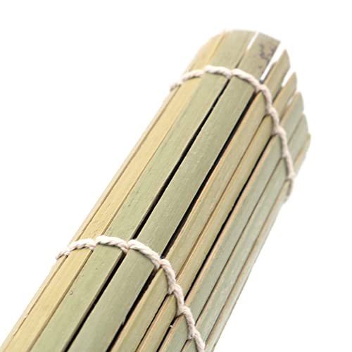 2 Pack Bamboo Sushi Mat Sushi Roller Bamboo Sushi Rolling Mat Maker 9.5" Vierkant 5