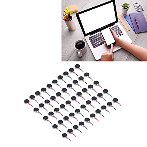 50 st. Mini Vibratie Motoren DC 3V 10x2.7mm Plat anti-interferentie Motor Small Lichtgewicht Low Noise Micro Vibrerende Motor Flat Coin Button Type voor mobiele telefoon 4