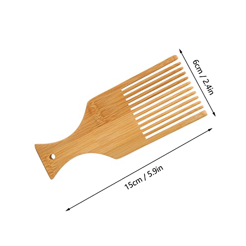 Weven Comb Multifunctioneel Draagbare houten Loom Comb met comfortabele handgreep voor Tapijt Haarbaard