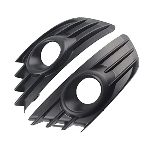 Mist Licht Grille, Paar Zwarte Car Front Bumper Koplamp Mist Licht Grille Frame Cover Trim Past voor Citroen C4 2004-2008 5