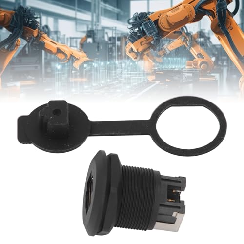 EP RJ45 Ethernet LAN Pass by Connector 1.5-30VAC 0,5-3A Paneelmontage koppeling voor de industrie met messing dirigent vlamvertrager PA66 behuizing IP67 waterdicht 5
