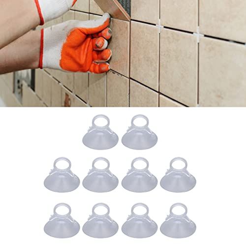 10Stuks Clear Plastic Zuigbekers met lusjes, Autoglas Voorruit Zonneschermen Duidelijk Zuigbeker Zware Zuigbekers voor Glazen Oppervlakken