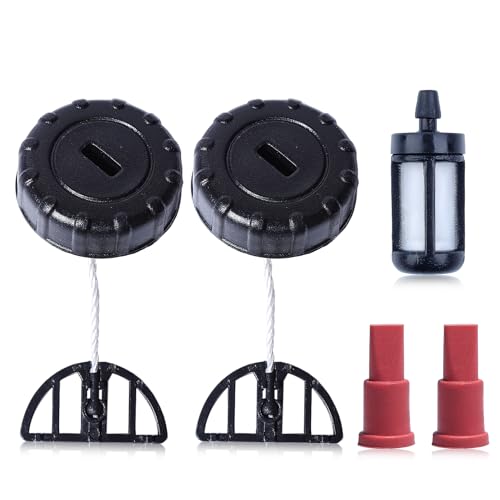 Tankband en tapa de kijkant voor motosierra MS180 MS170 018 017 MS 180 170, 2 unidades, met tapa de tank de benzible y filter de aceite