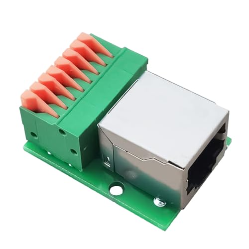 2st. RJ45 Ethernet Connector Clamp RJ45 8P8C Vrouw tot 8 Pin Adapter Connector Breakout RJ45 Solderless Network Interface Connector met PCB 4