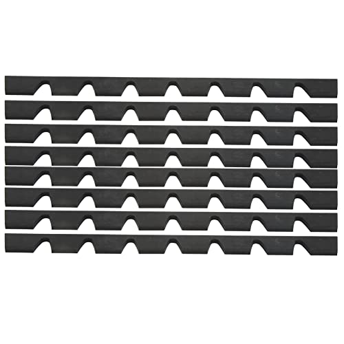 8-Piece set voor Bumper Scrape Guards, Rubber Black Universele Bumper Anti Scratch Beschermer 3