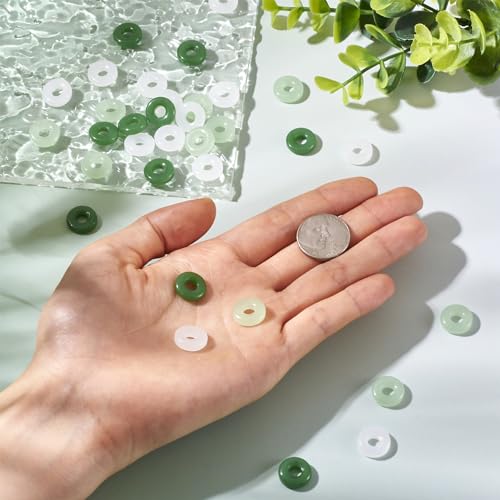 75Stuks 3 Kleuren 12mm Glazen Ring Charm kralen voor DIY Sieraden maken 5