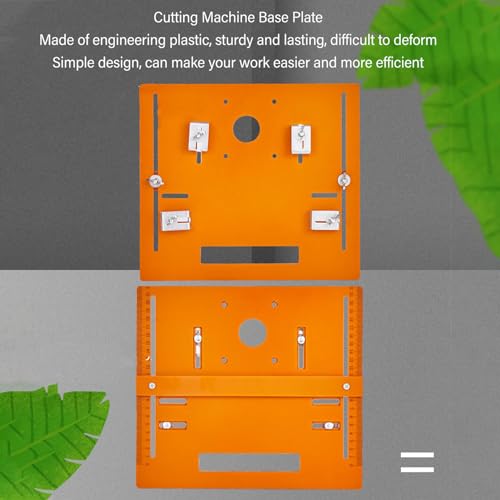 Universele snijmachine Base Plate Kit 28x25cm Houtbewerking Circular Saw Guide Bodemplaat 5mm Dikte 4