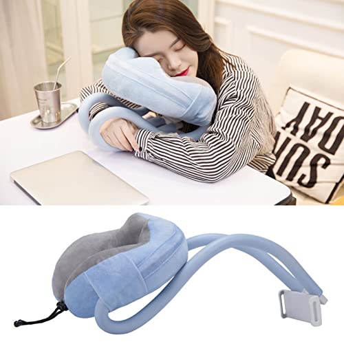 U Gevormde kussen met telefoonhouder Travel Neck Pillow Phone Holder Leeskussen met geïntegreerde telefoonhouder voor het reisbureau (Uniform Size)