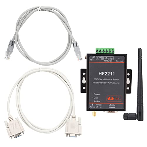 Serieel server RS232 / 485/422 naar WIFI Ethernet DTU Netwerk Communicatie 5-36VDC HF2211