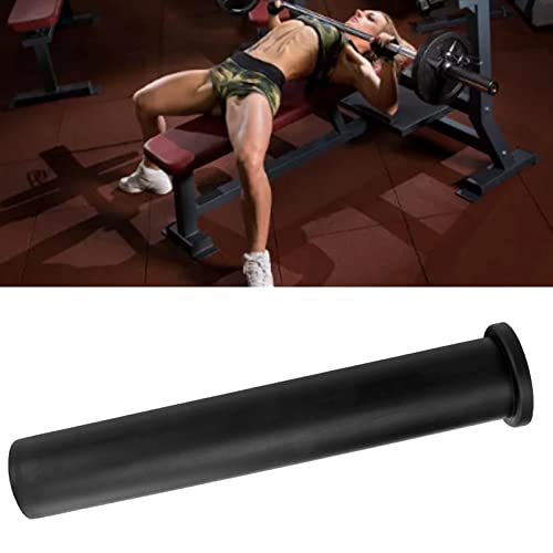 Black Barbell Adapter Sleeve, Barbell Adapter Sleeve Non-slip 50mm PP Shake Resistant for Fitness Center(303mm/11.93in) Gewichtheffen 3