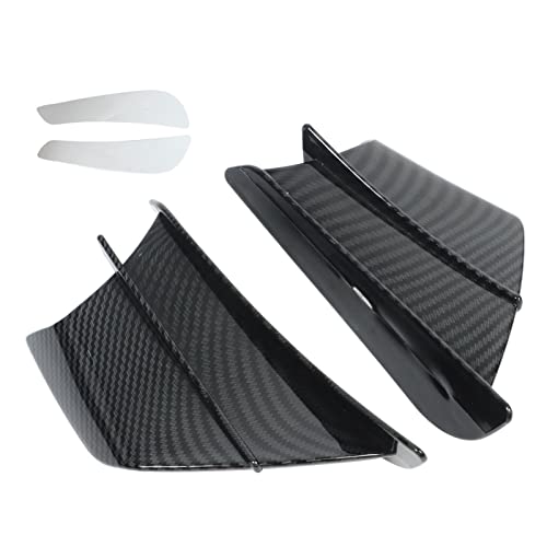 1 Paar Universeel Motorfiets Windvleugel, Glanzende Carbon Fiber stijl zij Fairings Winglets Motorfiets Aerodynamische Winglets Set
