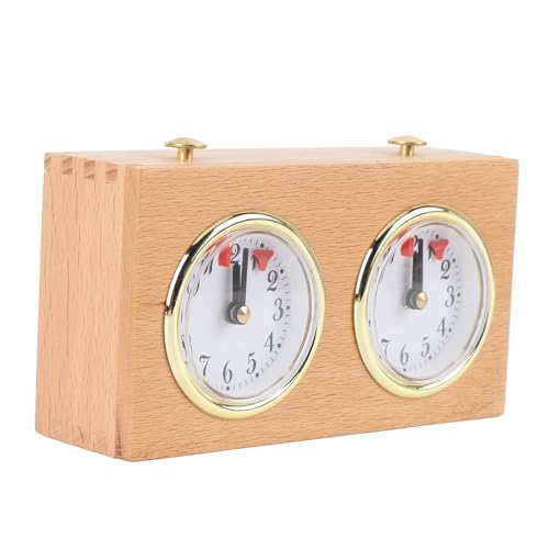 Schaak Klok, Portable Houten Analoge Schaak Klok Competitie Timing Mechanische Gereedschappen