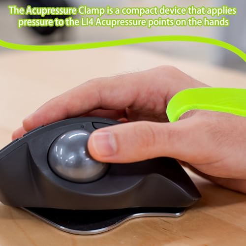 Acupressure Clips, Pack of 4, Hand Clamps, Acupressure Clip, Skills Panic Attacks Tool Massage Clip voor Hoofdpijn, Stress, Angst, Spanning, Draagbare 4 kleuren 4