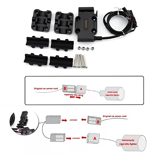Car Telefoonhouder Oplader, Motorfietsen Telefoonmontage met Mobile GPS -navigatiebeugel, Universal Power Base, voor R1250GS ADV R1200GS S1000XR