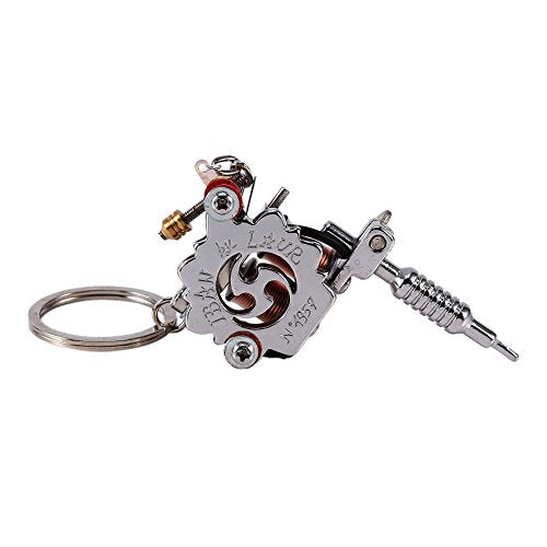 Mini Tattoo Machinesleutelhanger Portable Mini Tattoo Machine Tattoo Supply Man wapens sleutelhanger als hanger ornament 3