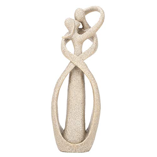 Zandsteen standbeeld, handgemaakte zandsteen Kiss Lovers Paar standbeeld, Abstract Sculptuur Figurine, Kunstbeeld, Ambacht Decoratie, Geschikt voor Office en Home Decoraties