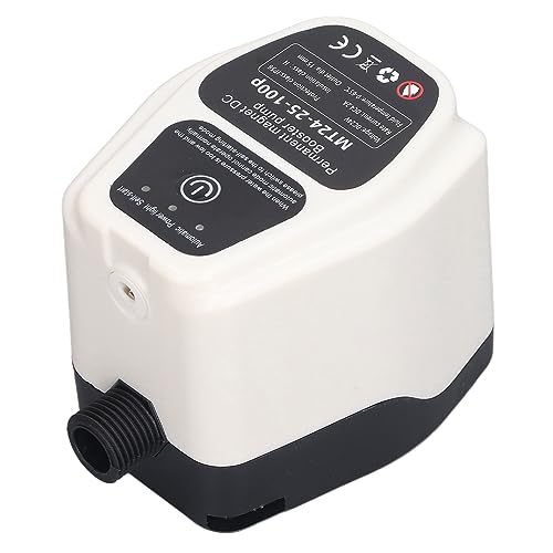MT24 25 100p White Booster Pump, volledig automatische intelligente detectie, Silent Water Pressure Booster Pump met stroomsnelheid van 25 liter per minuut, isolatieklasse H (EU-plug)