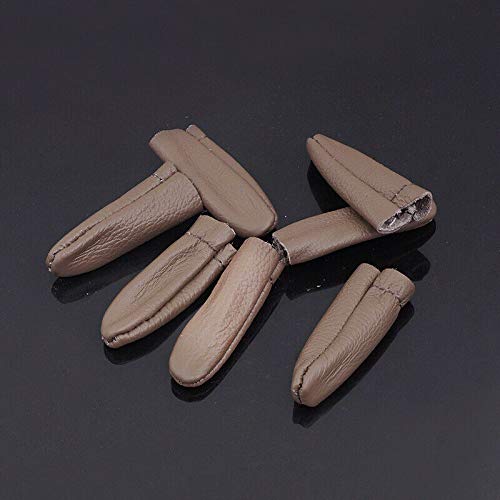 Lederen Vingerbeschermer, Breibeschermer Zachte Comfortabele Duim Index Vingervilt voor doe-het-zelf of Ambacht (Random Color) Algemeen doel Willekeurige kleur 3