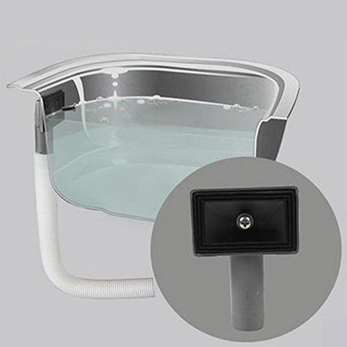 2 x verbindingsbuis voor gootsteen en gootsteen, vierkante interface (afmetingen: 75 x 40 mm) buislengte 230-600 mm, diameter 26 mm (binnendiameter: 21 mm) 4