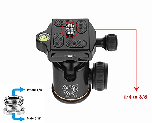 1/4 Inch to 3/8 Thread Adapter Tripod Thread Adapter Threaded Sleeve Threaded Nut voor Camera Video Tripod Monopod Ball Head Holder (10PCS) 4