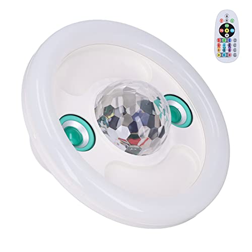 LED Music Light, LED Muzieklicht met Dual Speaker, 36W 50/60HZ RGB + Wit licht draadloos, Dicht bij Plafond lichtbevestigingen