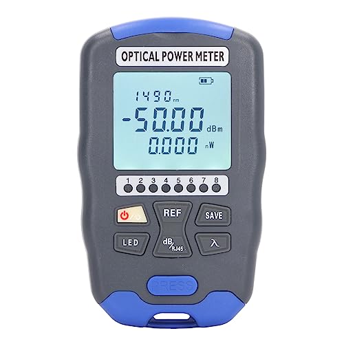 Fiber Optic Power Meter, Portable Fiber Optic Power Meter 50Km optische kabeltester optische VFL visuele foutzoeker), EMF-meters (AUA DC50(-50~+26dBm)) 4