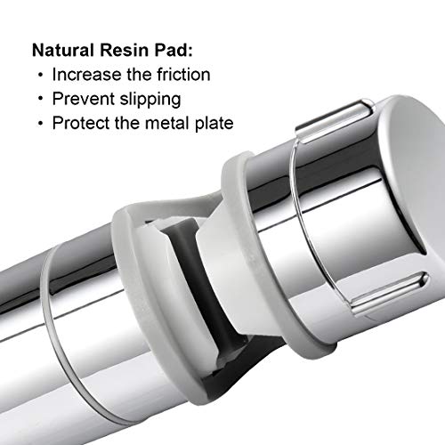 Universele hand douchehouder, verstelbaar, 90 graden flexibel draaibaar, douchehouder voor schuifhouder 19-25 mm buitendiameter, ABS Plastic, Chrome Plated 5