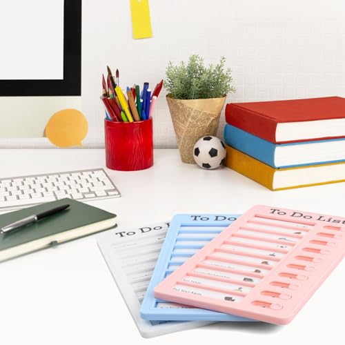 3 stuks to-do lijst checklists, kids karre grafiek, memo checklist boards, draagbare memo boards, dagelijkse planning planner met 10 blanco papier voor thuis, het leren van planning, herinnering 5