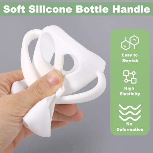 3 st. Baby fles handgrepen voor Philips Avent Natural Baby flessen 9oz, Easy Grip Siliconen handgrepen voor baby flessen Accessoires voor Philips Avent, Laat Baby Onafhankelijk 4
