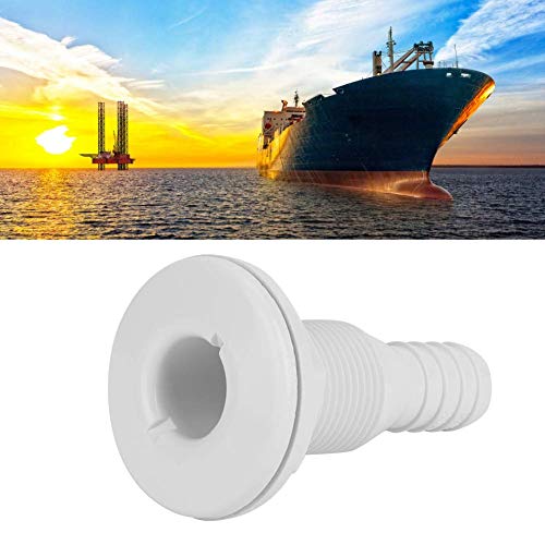 Thru Hull Fitting, 3/4in Plastic Marine Thru Hull Uitlaat Fixtures Boot Drain Outlet Plug Wit