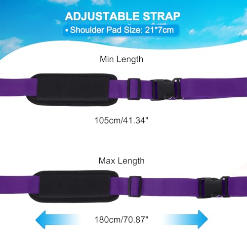 Carry Beach stoel riemen, verstelbare strand stoel riemen schouder riemen dragen riemen voor opvouwbare stoel rugzak, paars