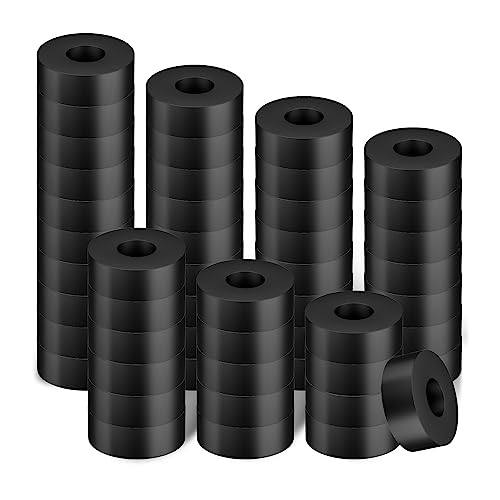 50 Stukken dikke rubberen ringen, 2cm OD 1,5cm ID 0,5cm Dikte Spacers, Vibratie Damping Pads, Platte Isolatie Ringen, Grommets, Spacers