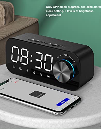 Sea Smart Mirror Bluetooth Speaker Subwoofer Draagbare kleine audio Mini klok wekker invoegen kaart voor thuis 5