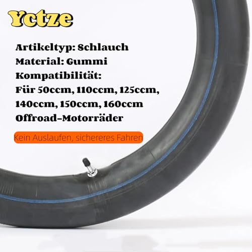 Binnenband Rubber binnenband 2,5/2.75-14 60/100-14 voor 50cc 110cc 125cc 140cc 150cc 160cc Dirt Pit Bike 3