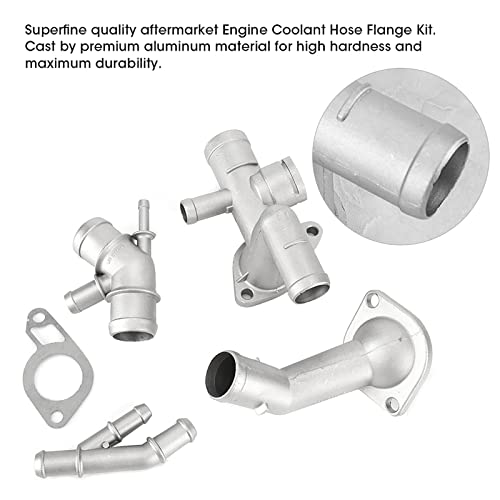 Motorkoeler Flange Kit Fit voor MK4 1,8T 2000-2005, 4Pcs/Set aluminium koelslang Flange, OE:06A121132A