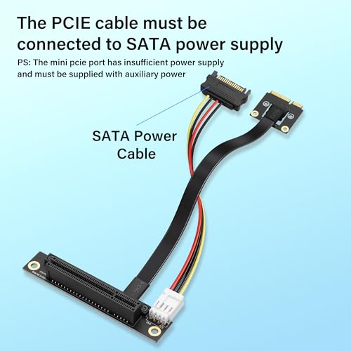 Mini PCIE Draadloze netwerkkaart naar PCIe X8 Extender Kabel Mini-Pcie Man naar PCI-E X8 Vrouwelijke Riser Kabel 20CM 5