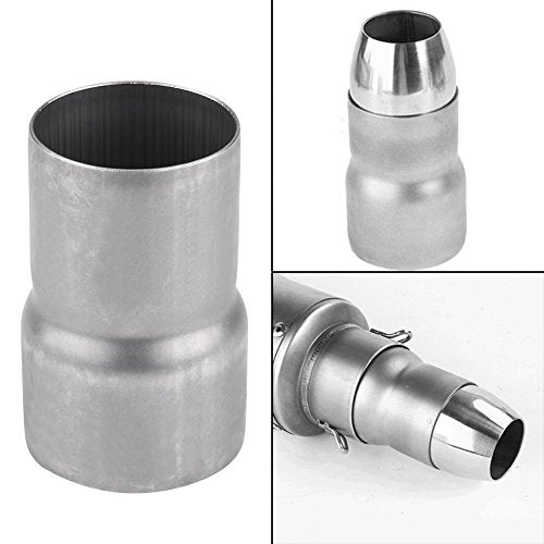 51mm tot 60mm uitlaatadapter, motoruitlaat adapter buisverminderaar uitlaatadapter incl,zilver,Normaal 4
