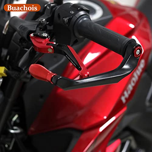 22mm/7/8 inch Universal Motorcycle Handlebar Brake Protector Clutch Lever Guard CNC Aluminium Legering voor Motocross Motorfiets Off-Road Fiets in 5 kleuren(rood)