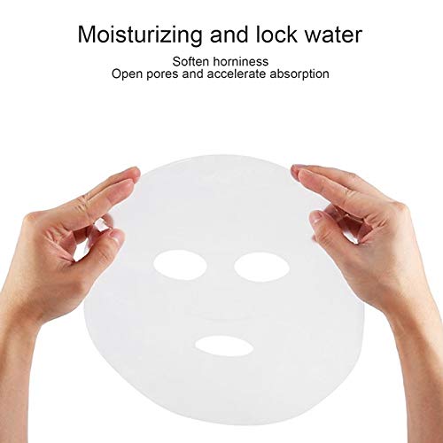 600 st. Wegwerpbare Plastic Film Gezicht Masker Papier DIY Schoonheid Huid Verzorgingsmaskerblad 4
