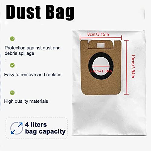 20 stuks accessoire set voor Dreame Bot Z10 Pro L10 Plus stofzuiger, 2 verwijderbare hoofdborstels, 4 Hepa Filter, 4 zijborstels, 4 mopdoeken, 4 stofzakken, 2 reinigingsgereedschappen 4