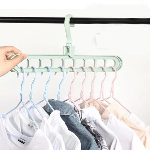 9-in-1 Kleding Hanger, 360 Degree Rotatable Magic Kleding Hanger, Multiple Hangers, Magic Hanger, Organizer, Closet, Kleding Hanger Holder, Space Saving(10 PCS) 5