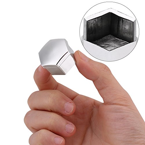 Universele 20Scs 19mm Chrome Wiel Looking Nut Bolt Cap Cover met Removal Tools Ontmantelen Beanies en Accessoires
