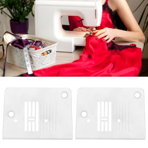 2Stuks Naaimachine Naaldplaat, Naaimachine Naald Throat Plate Past voor Zanger 1408/2250 Naaimachine 3