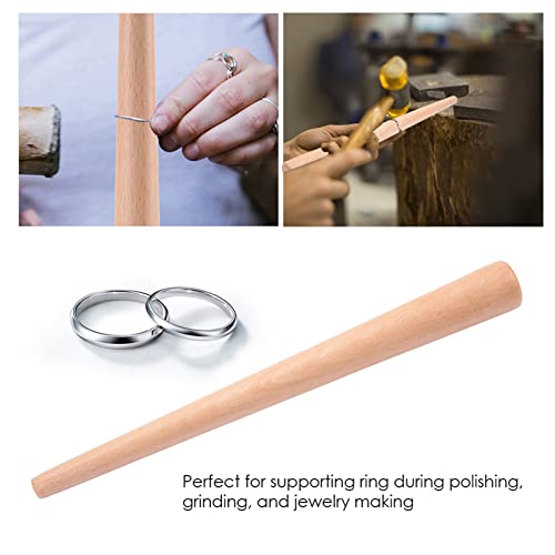 Ring grootte Mandrel, Houten Mandrel Tool voor het maken van vingerring sieraden en Ring vormgeven Polijsten, Ring grootte Mandrel 4