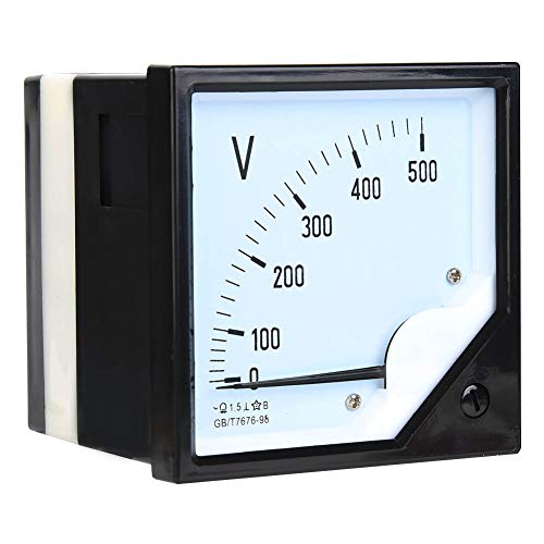 AC 0-500V Meetbereik Vierkante panel Spanningsmeter Spanningsmeter Analog Voltmeter voor elektronische regeleenheden